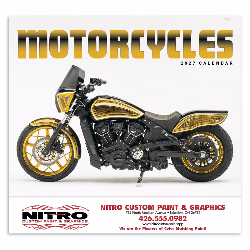 Good Value™ Motorcycles - Stapled Calendar