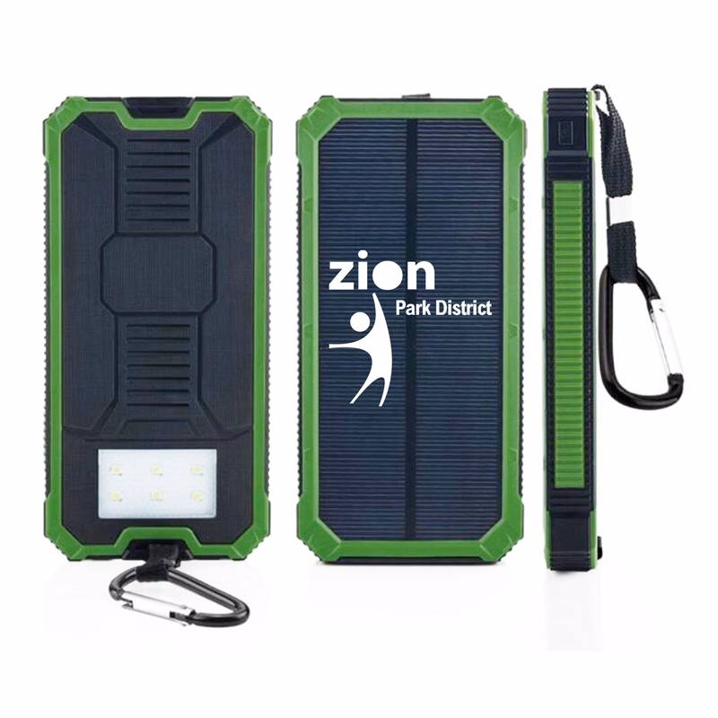 10000mAh Solar Power Charger With Custom Imprint Logo