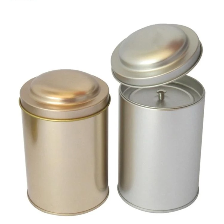 White Round Empty Tin 1
