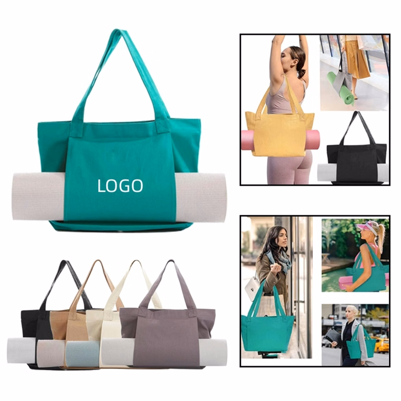 Yoga Canvas Mat Tote Bag