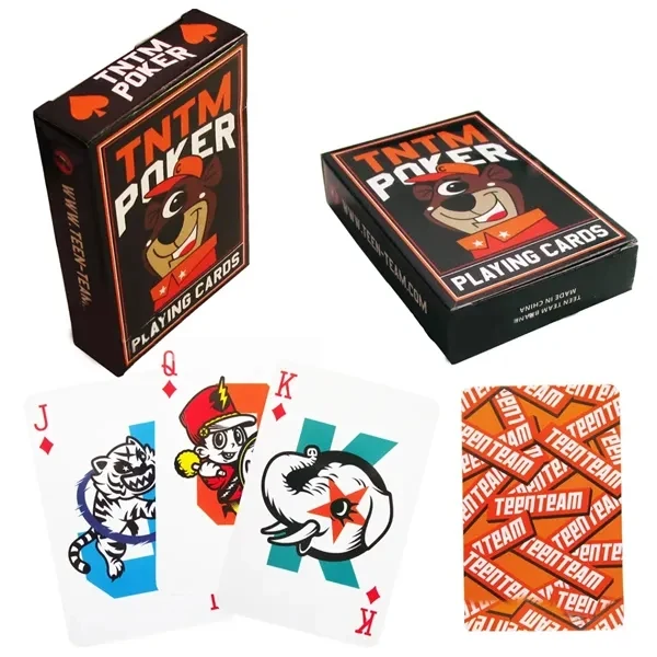 Custom Full-Bleed Playing Cards with Branded Design — Interactive Event Giveaway 1