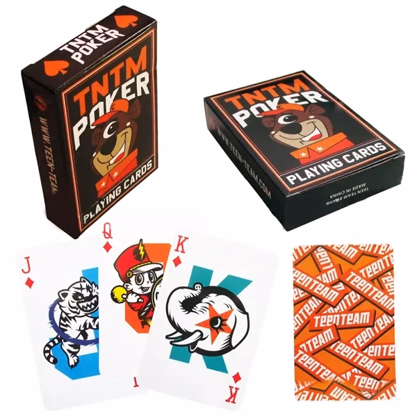 Custom Full-Bleed Playing Cards with Branded Design — Interactive Event Giveaway