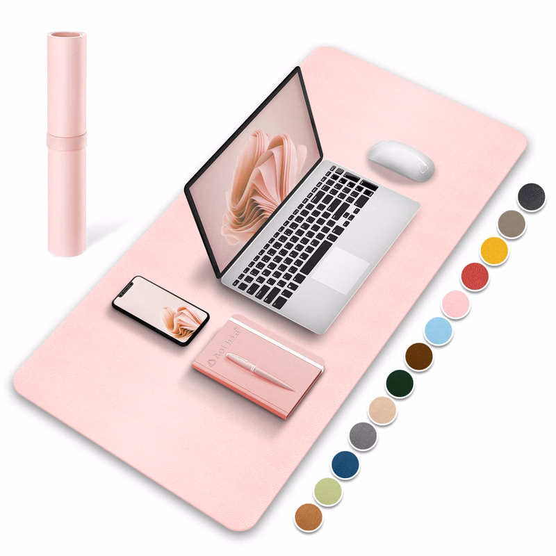Double Side Leather Desk Mouse Pad