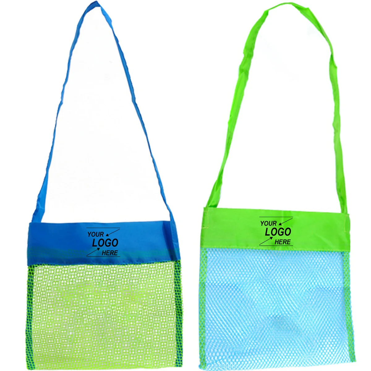 Kids Beach Seashell Collection Mesh Tote Bag 1