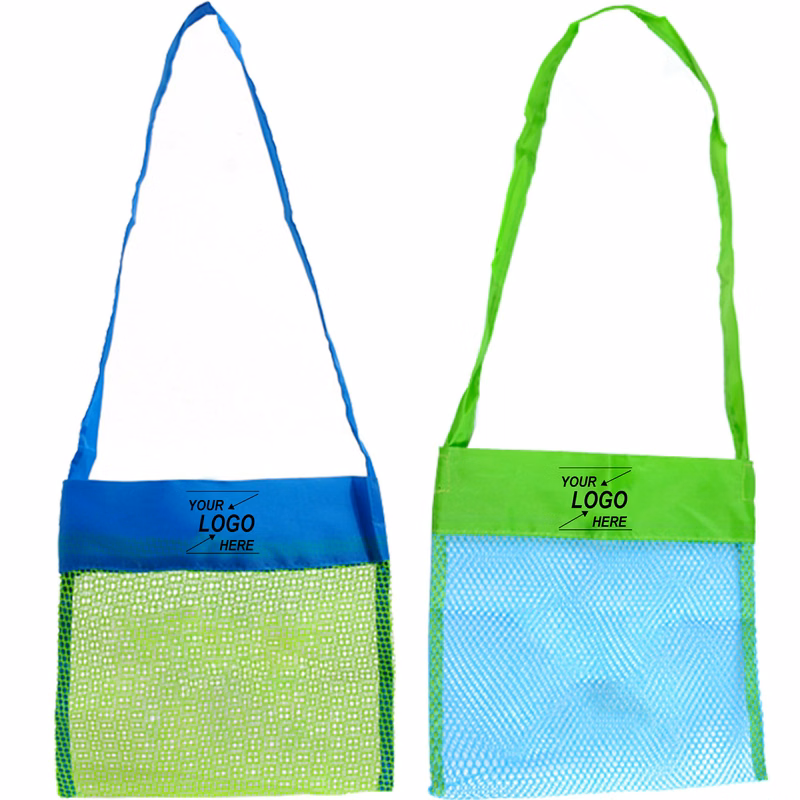 Kids Beach Seashell Collection Mesh Tote Bag