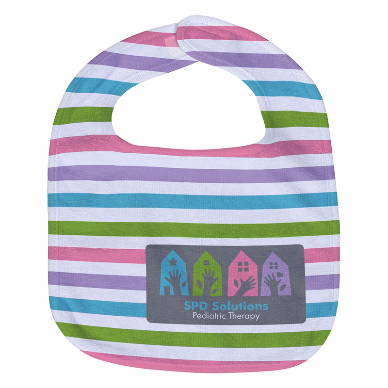 Silk Touch  Baby Bib 10" x 13" 360GSM Poly/Cotton - Full Color