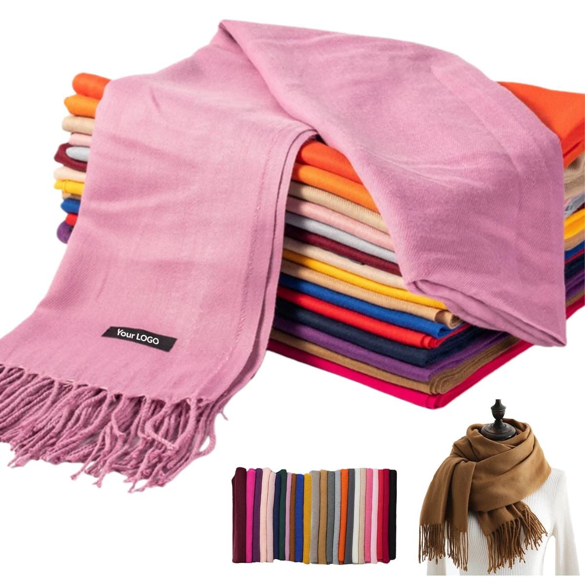 Jacquard Knitted Scarf 1