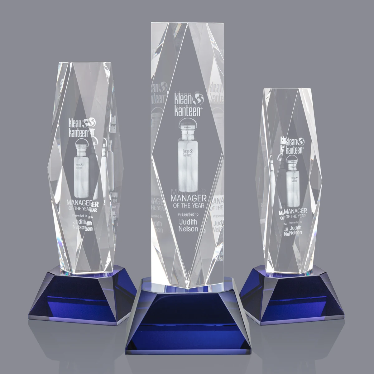President 3D Award on Base - Blue 1