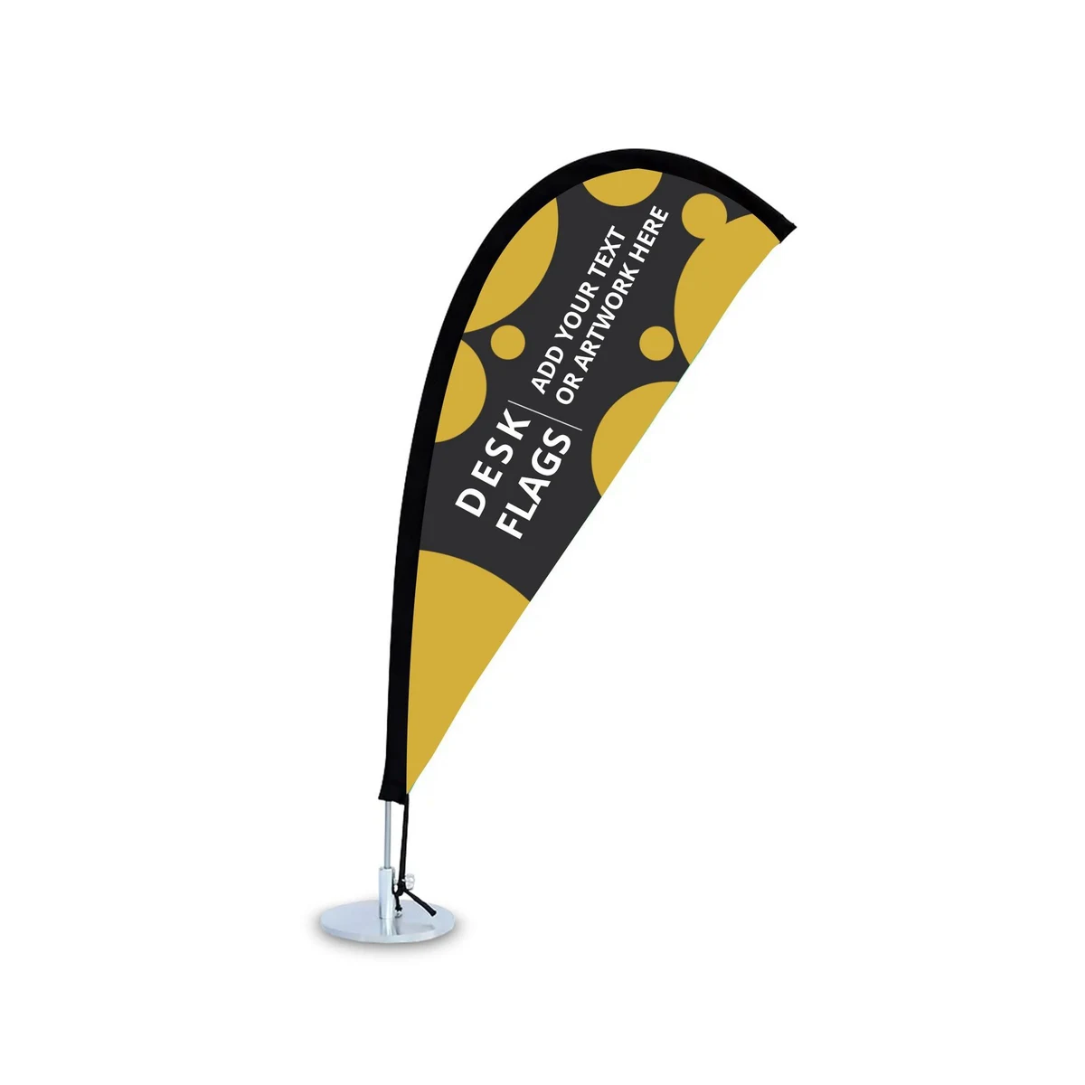 Desk Flags - Teardrop (6.77" x 15") 1