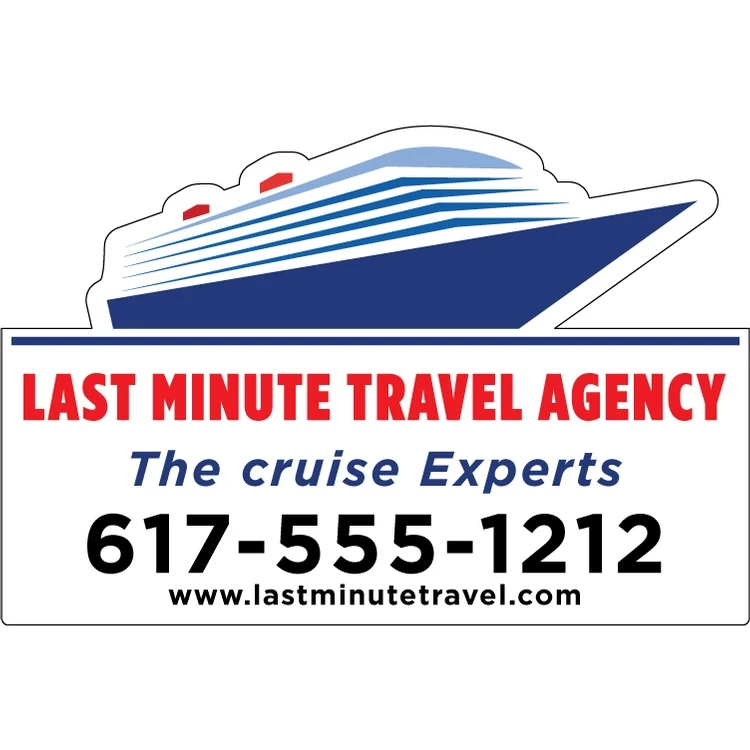 Custom 12" x 18" Cruise Ship Full color 35 mil Car Magnet 1