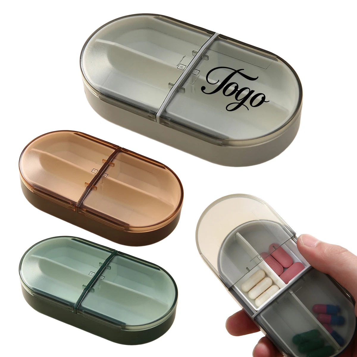 4-Grid Push-Pull Pill Box 1