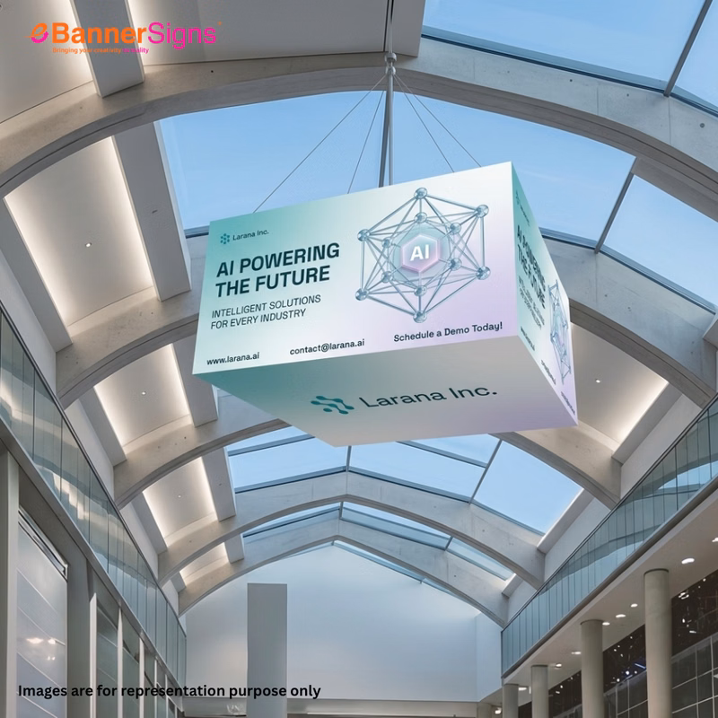 Sky Tube Square Cube Hanging Banners (Graphics + Hardware)