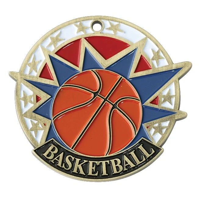 Basketball USA Sport Medal, 2" 1