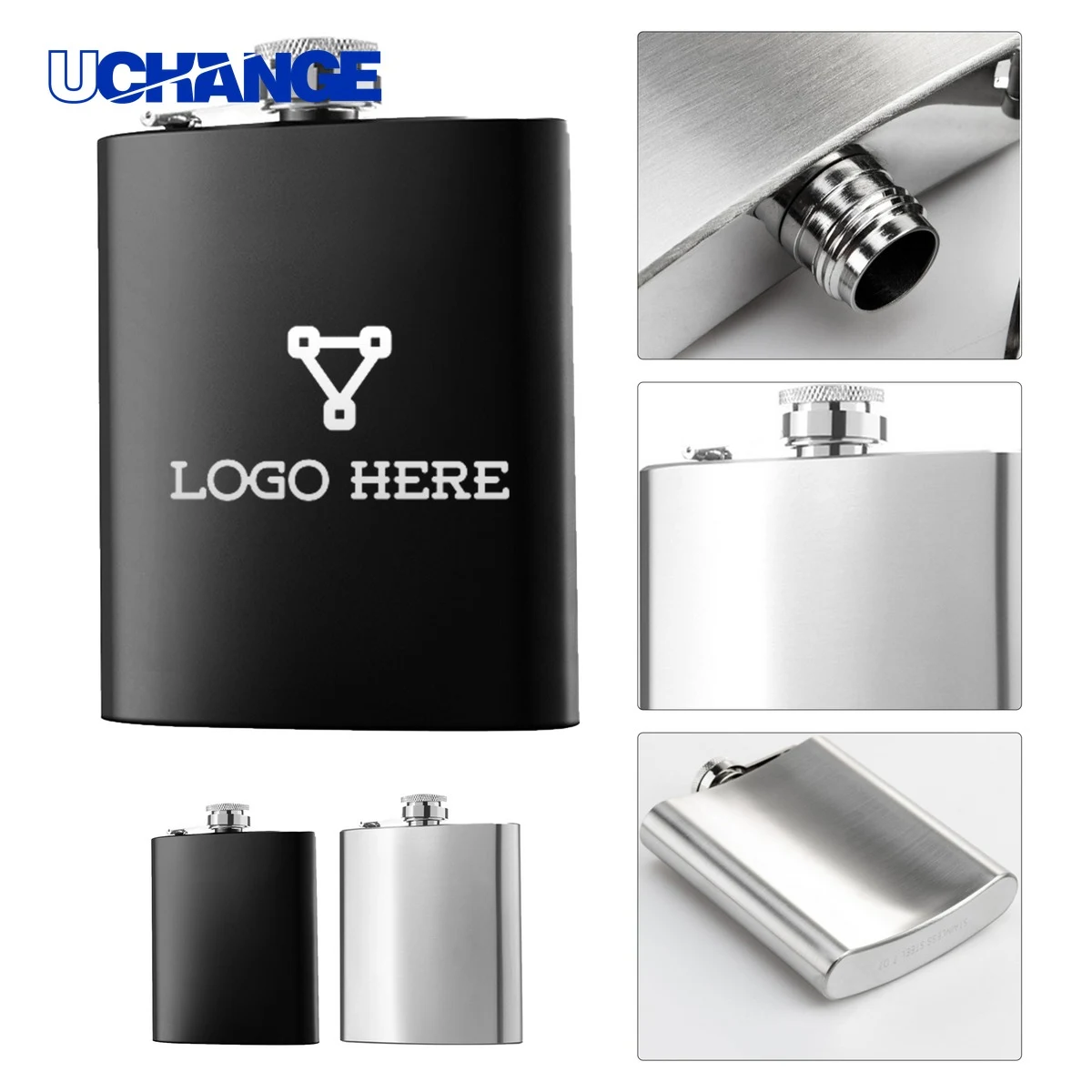 Stainless Steel Wine Jug Container, custom water bottle with logo imprint 1