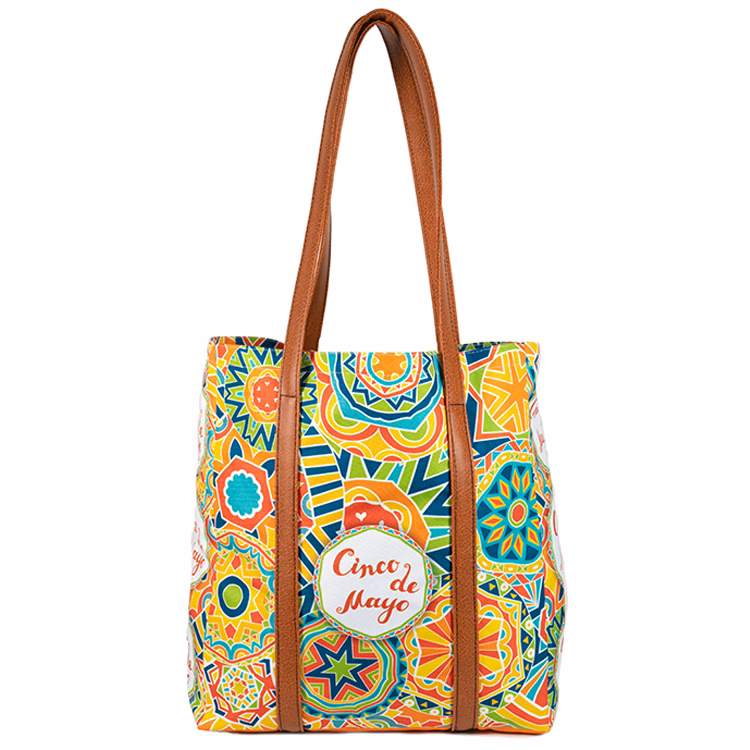 Medium Full Side Gusset Full Wrap Handle Tote (16"H x 14"W x 5"D)