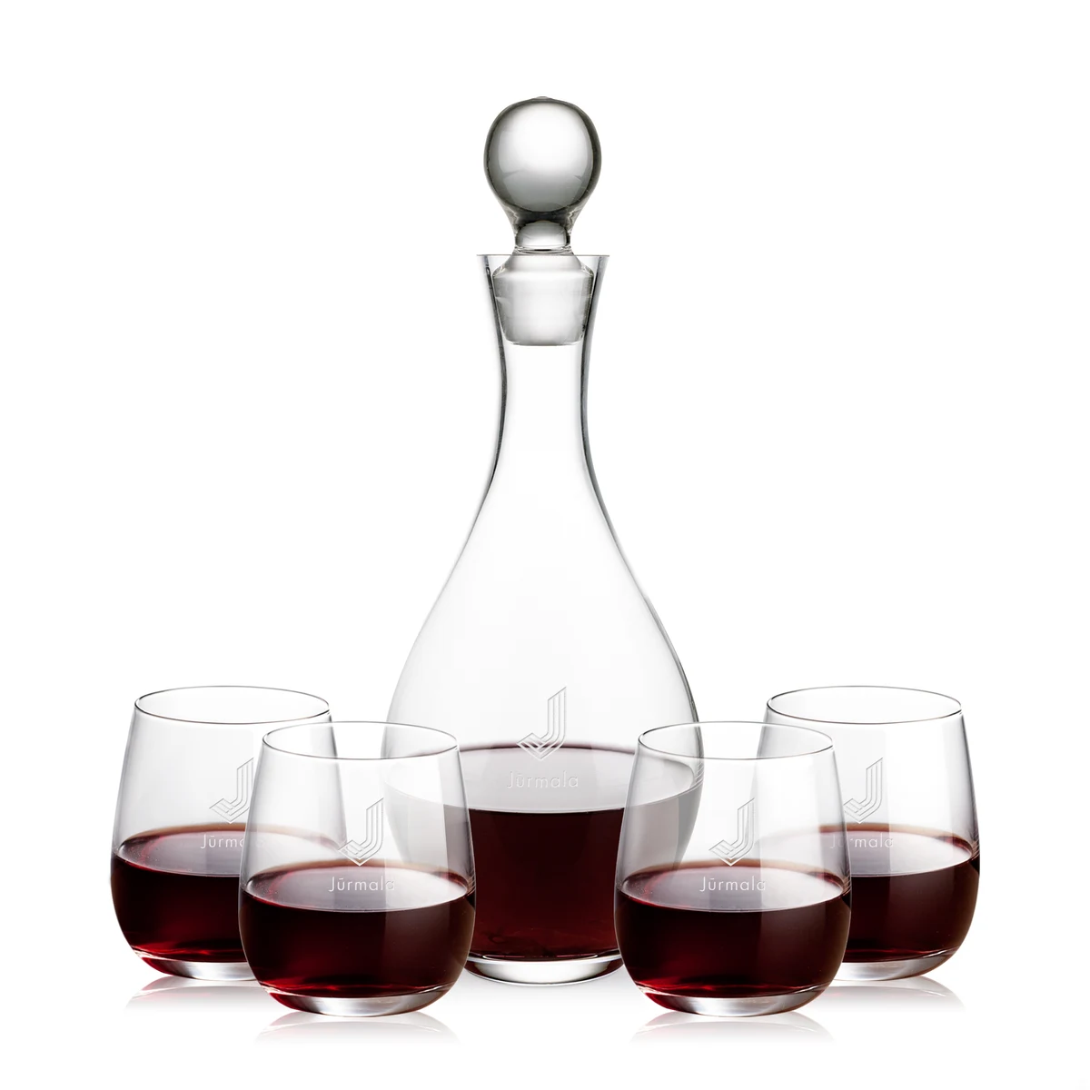 Briarwood Decanter & Crestview Stemless Wine Set 1