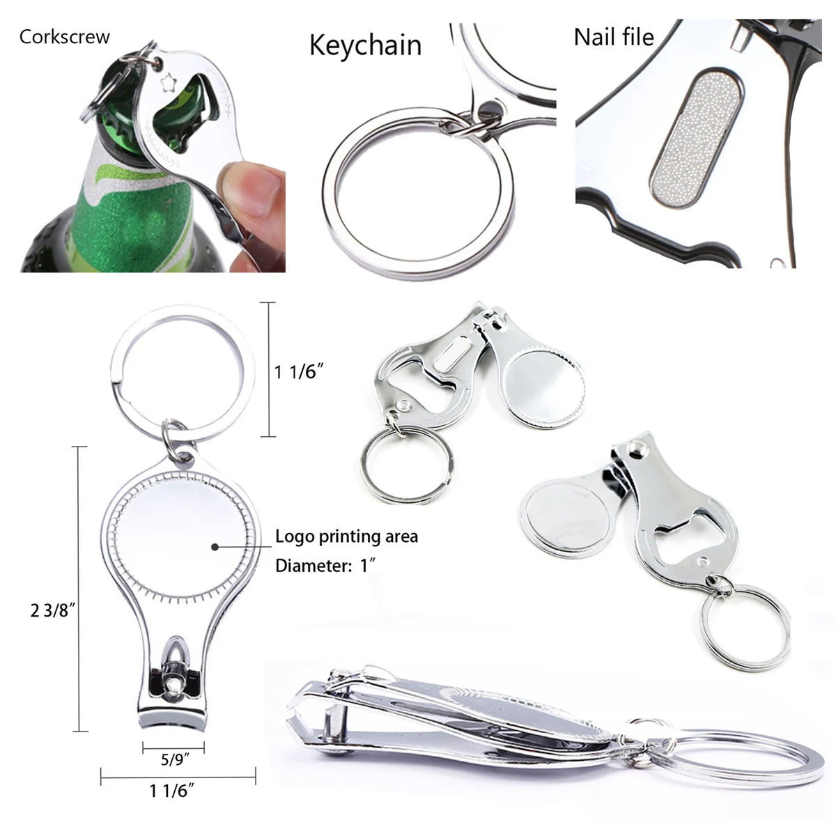 Advertising Gift Custom Nail Clipper And Bottle Opener Integrated 1