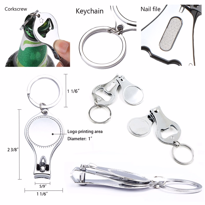 Advertising Gift Custom Nail Clipper And Bottle Opener Integrated