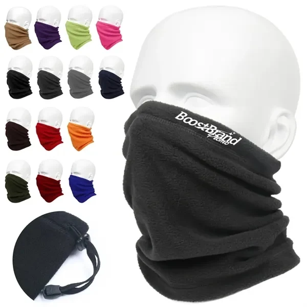 Custom Soft Fleece Neck Gaiter with Multiple Wear Options — Winter Warmth Essential 1
