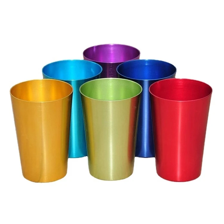 12oz Colorful Recycled Aluminum Cup 1