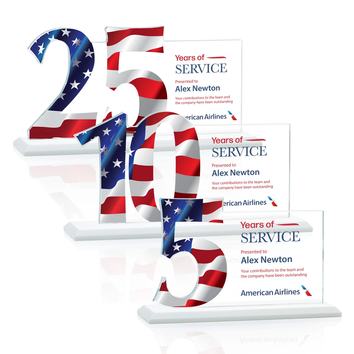 Hazelton VividPrint™ Award - White 1