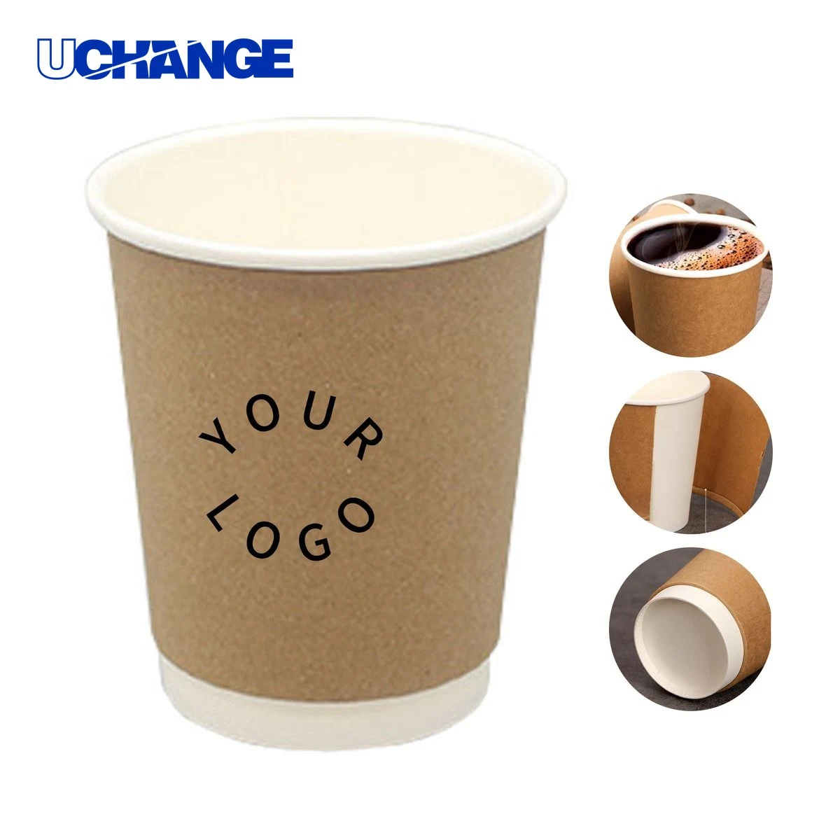 Paper Coffee Cup 12oz Thickened Leakproof Beverage Holder 1