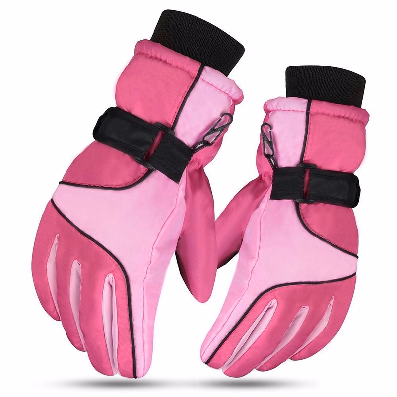 Winter Insulated Thicker Leather Gloves for Skiing Cycling