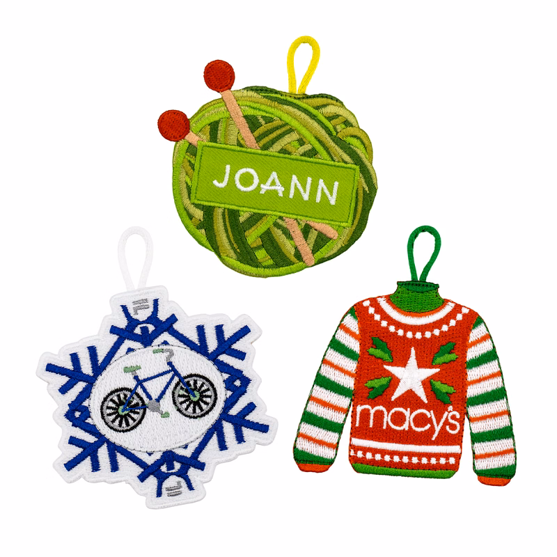 Custom Embroidered Ornaments