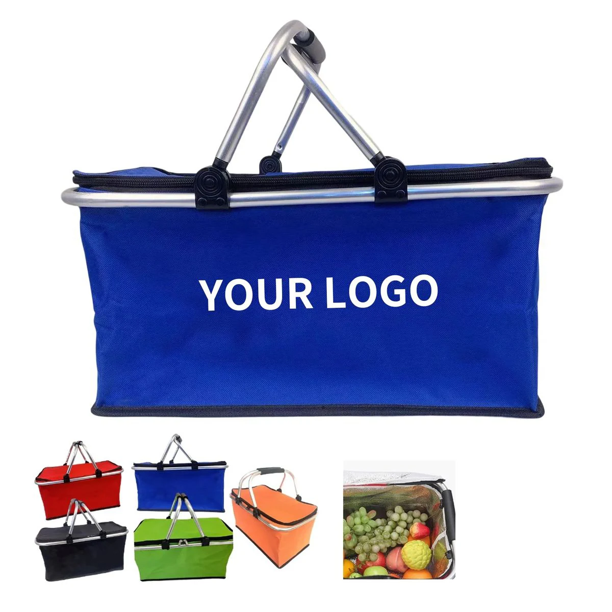 Insulated Basket for Camping and Grocery Use 1