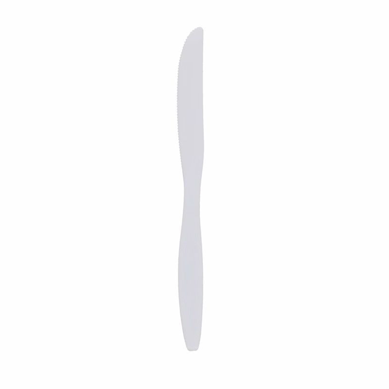 Medium Weight Plastic Knife White