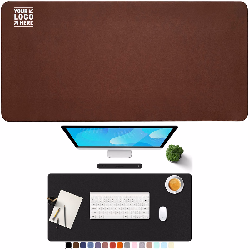 35.4" x 17.7" Leather Desk Mouse Pad Protector