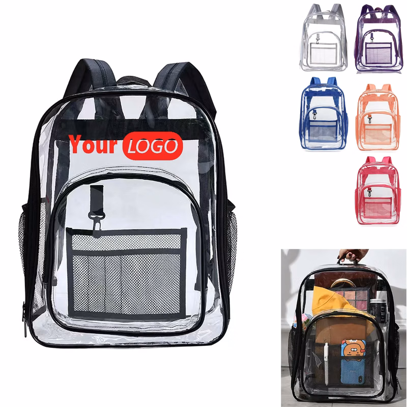 Custom Transparent PVC Travel Backpack