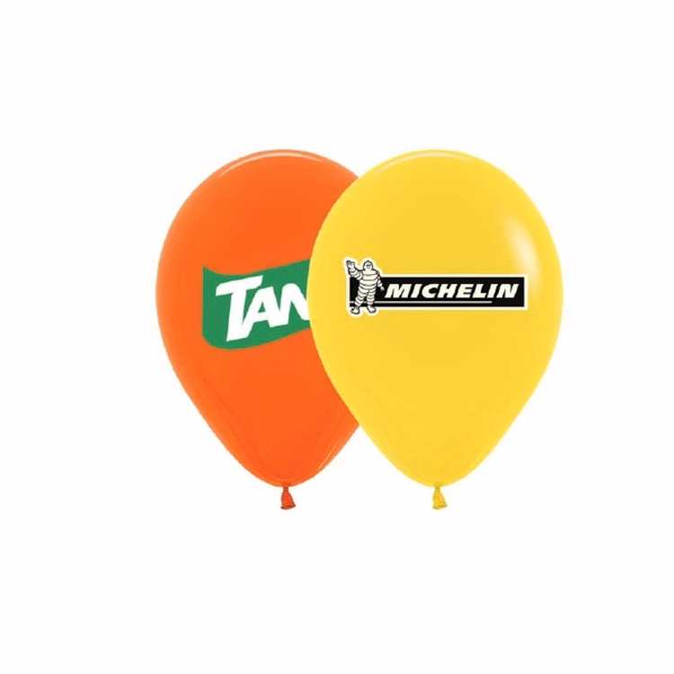 Helium Balloon 9" Latex Imprinted 1 Side 2 Colors