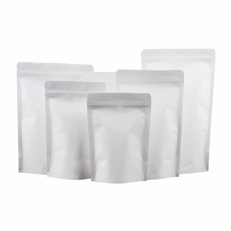 White Aluminum Pouches That Seal