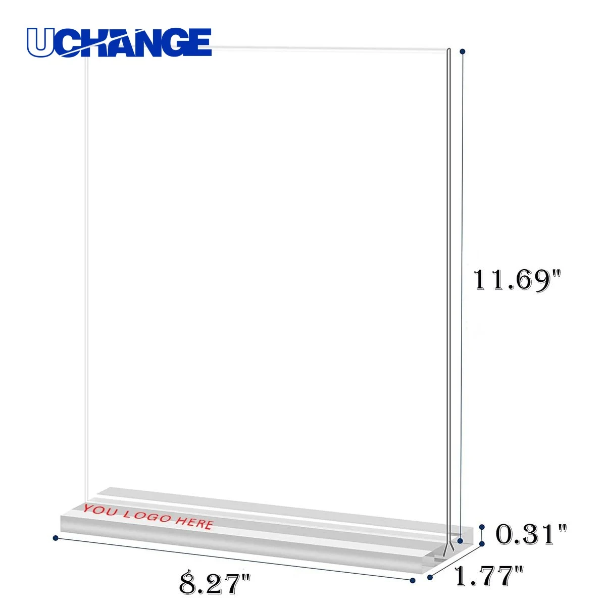 Acrylic Sign Holder 8.5 x 11 Inch 1