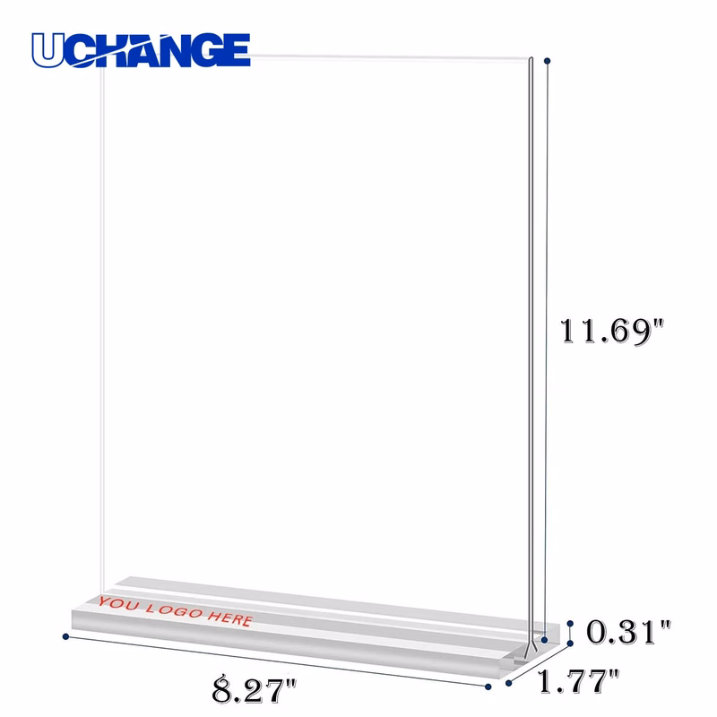 Acrylic Sign Holder 8.5 x 11 Inch