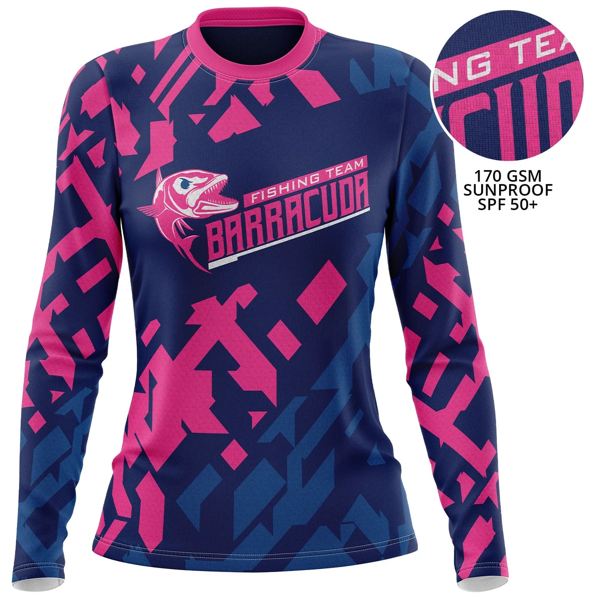 Women 170 GSM Sunproof UPF 50+ Long Sleeve Fishing T-Shirt 1