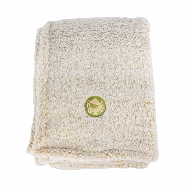 Cozy Blanket w/ Sewn Woven Patch