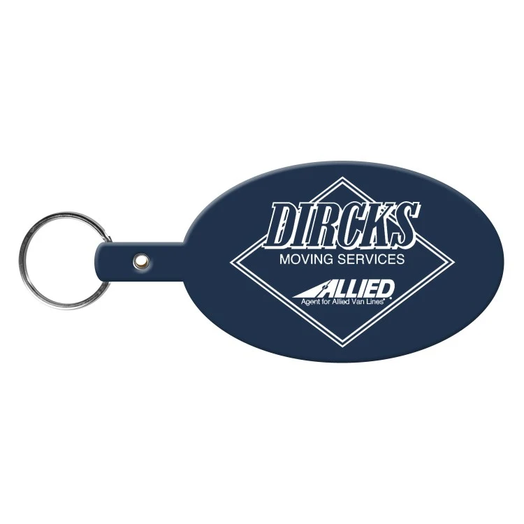Large Oval Flexible Key Tag 1