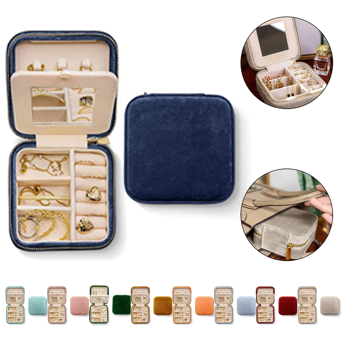 Plush Velvet Travel Jewelry Box 1