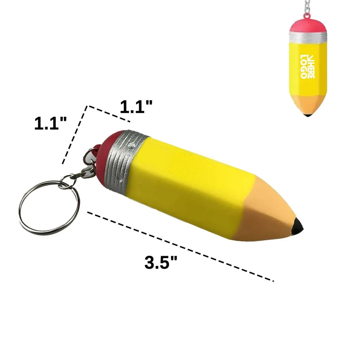 Pencil Squeeze Keychain 1