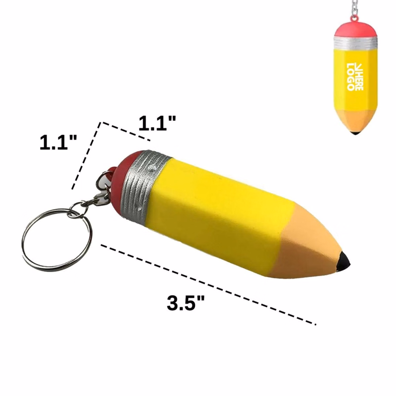 Pencil Squeeze Keychain