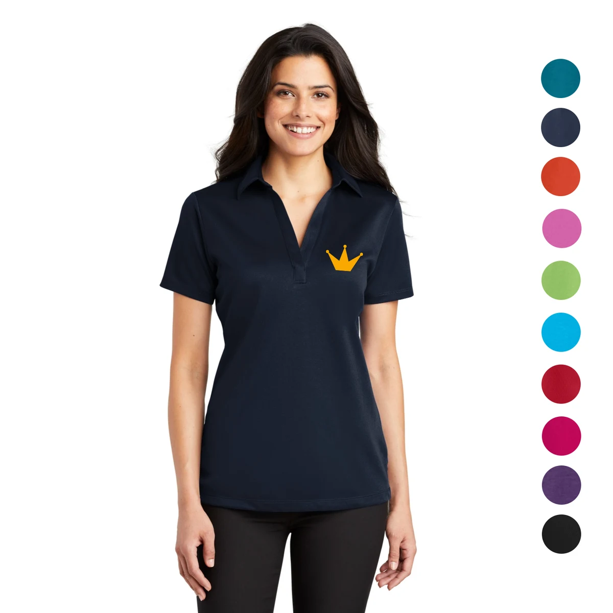 Port Authority Ladies Silk Touch Performance Polo Custom 1