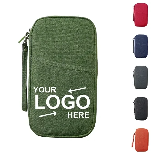 Custom 10" Oxford Travel Wallet With RFID Blocking & Coin Pocket — Traveler Essential 1