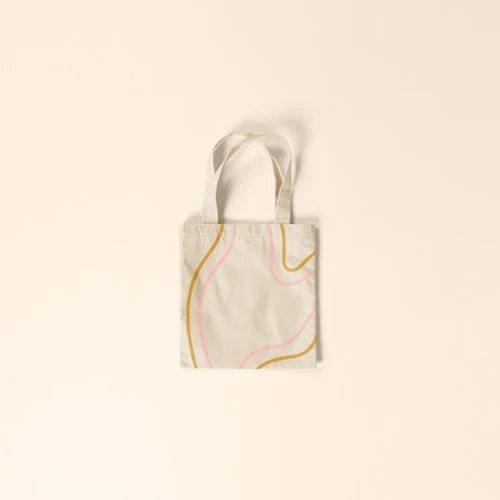 Teeny Tiny Tote - Natural Canvas, custom tote bag with logo imprint 1