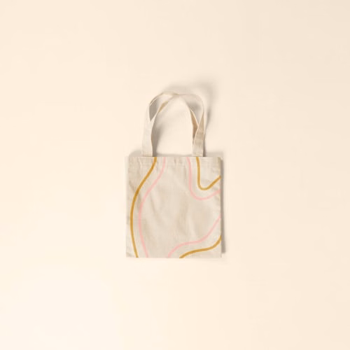 TEENY TINY TOTE - NATURAL CANVAS