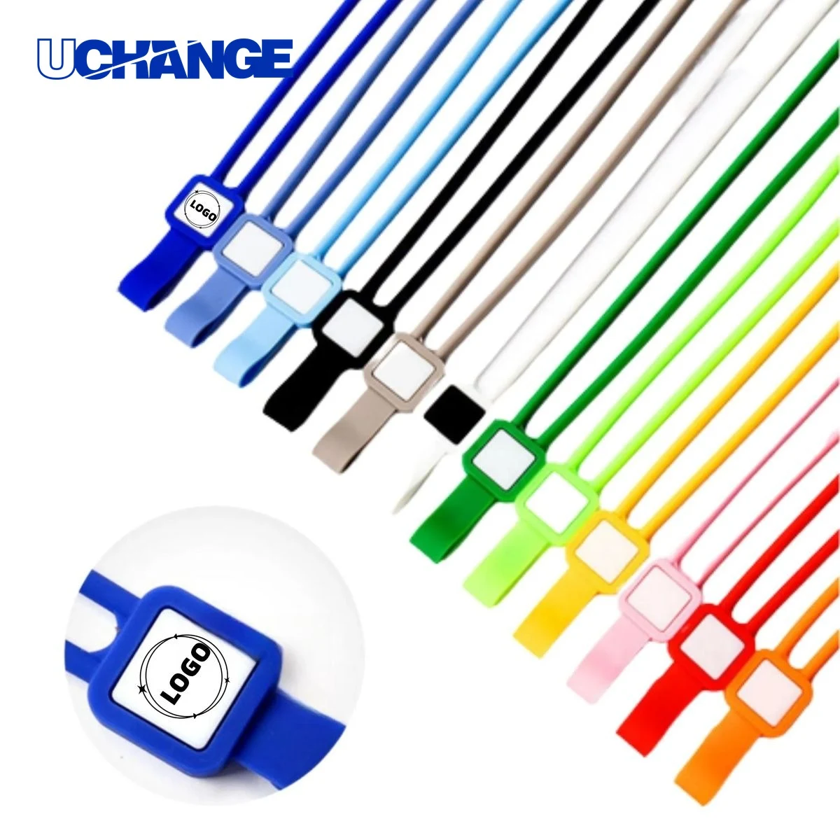 Reusable Open Ended Silicone Neck Lanyard 1