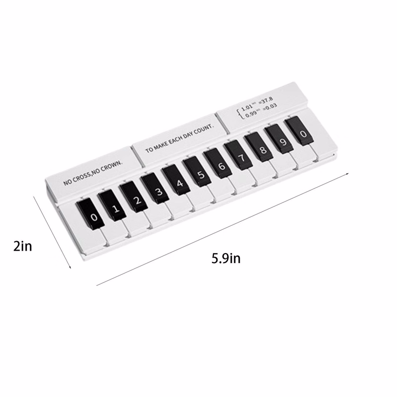 Piano Temporary Parking Phone Number Plate Car Decoration