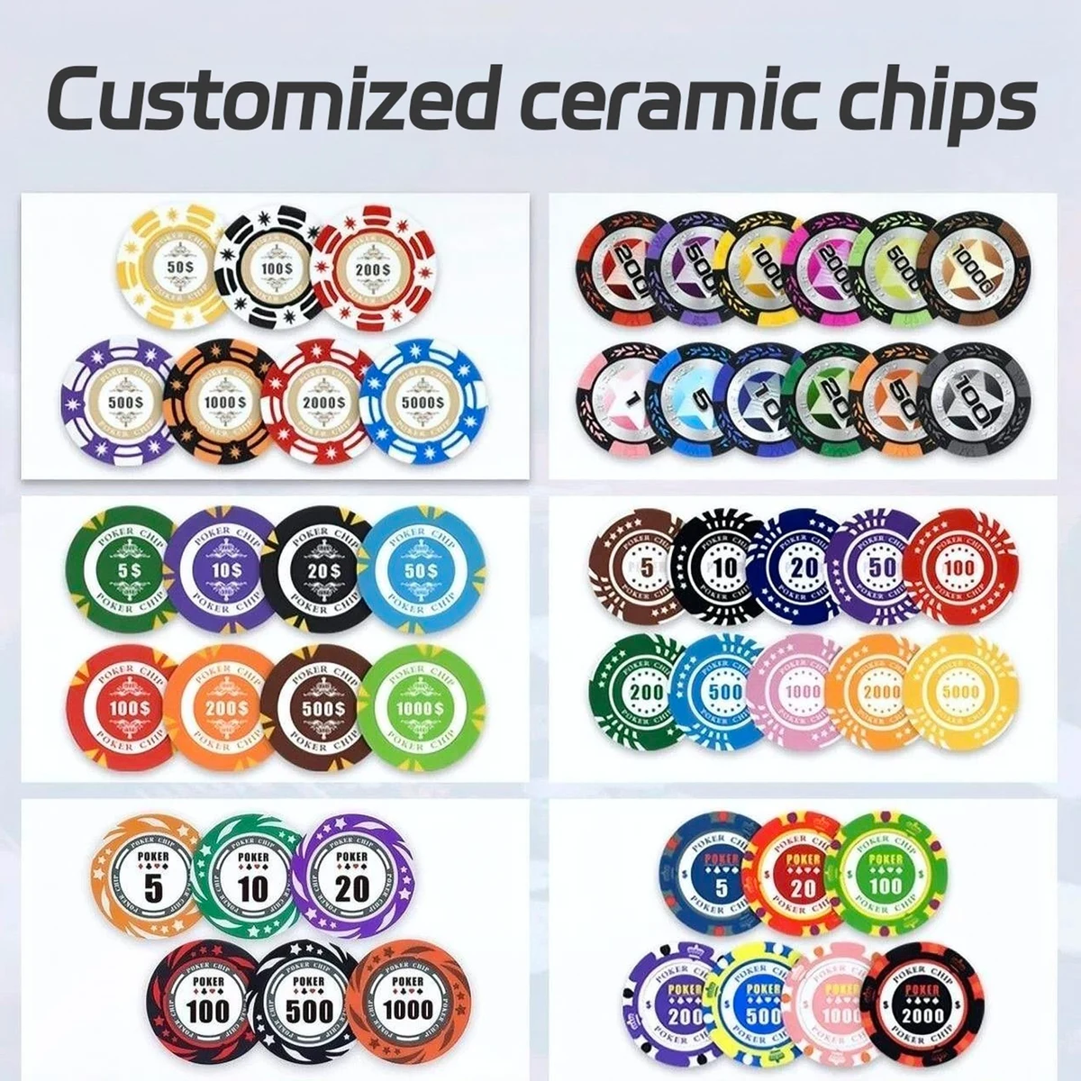 Custom Ceramic Poker Chips 1