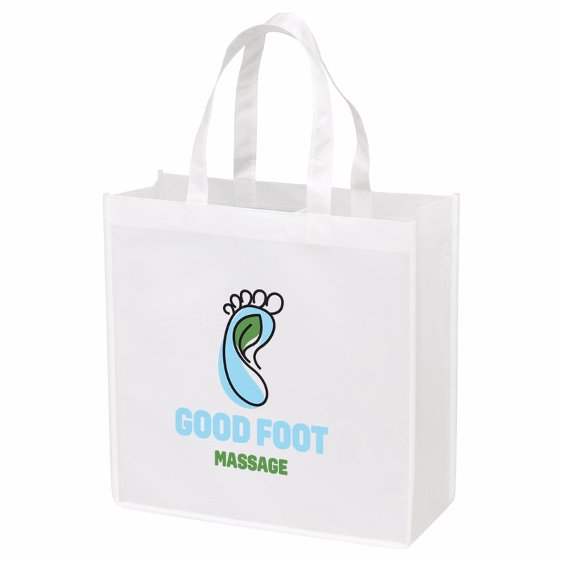Non-woven "Polylactic Acid Fiber" Plant Based Tote Bag